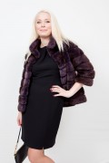 (Reserved) Brown/Purple Mink Jacket