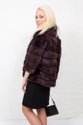 (Reserved) Brown/Purple Mink Jacket