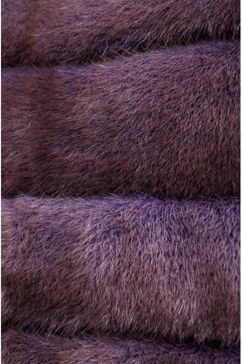 Veste en Vison Mauve