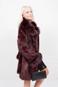 (Sold) Violet Mink and Fox Coat