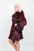 (Sold) Violet Mink and Fox Coat