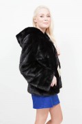 (RESERVED) Long Black Mink Jacket