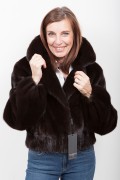 (SOLD) Brown Mink Jacket