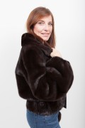 (SOLD) Brown Mink Jacket