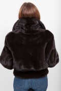 Blouson de Vison Marron 