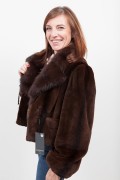 Sheared Mink and Sable Jacket