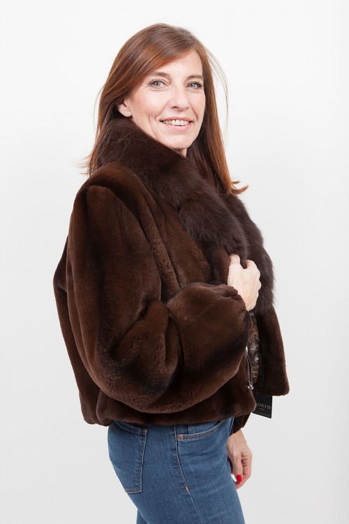 Sheared Mink and Sable Jacket