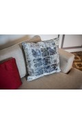Grey & Brown Cowhide Cushion
