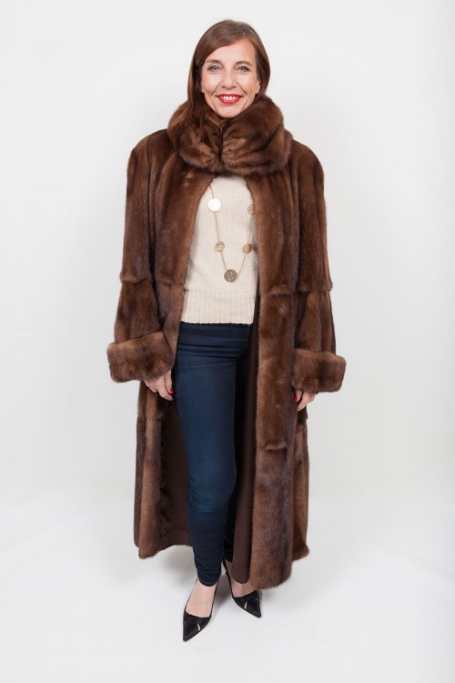 Long Brown Mink Coat