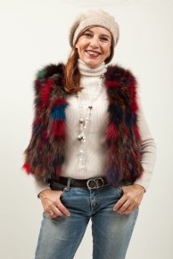 Gilet de Renard Multicolore