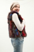 (Sold) Multicolor Fox Vest