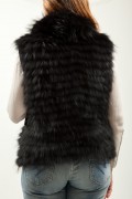 Black Finn Raccoon Vest