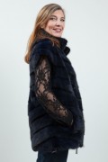 Dark Blue Mink Vest