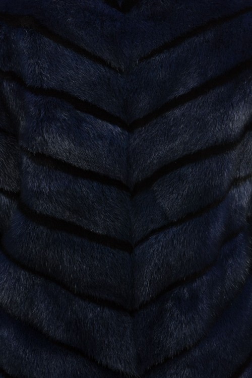 Dark Blue Mink Vest