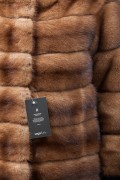 Mahogany Mink Jacket with Hood