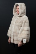 Palomino Mink Jacket with Hood