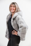 Grey Sapphire Mink Jacket