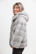 Grey Sapphire Mink Jacket