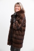 Brown Mink Coat "Jacky O" 