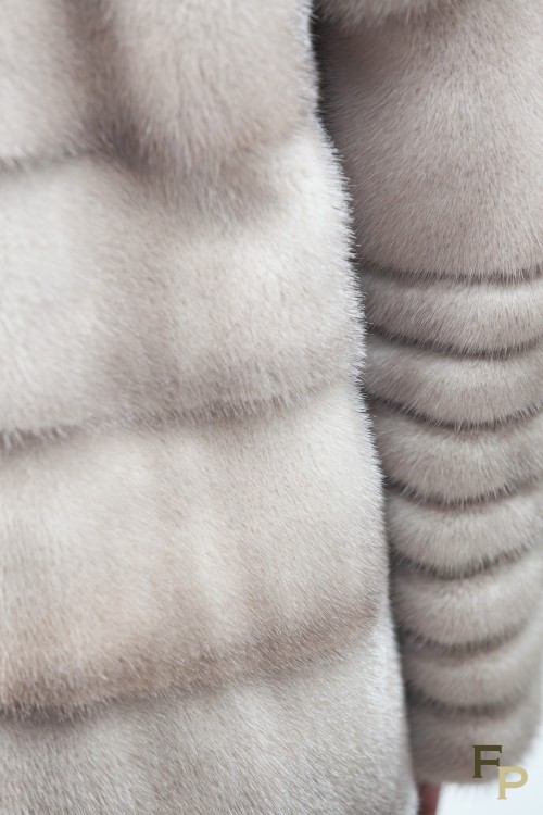 Long swinger mink coat