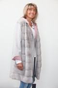 Cashemere Coat with Grey Mink Vest