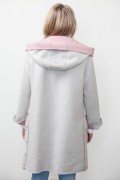 Cashemere Coat with Grey Mink Vest