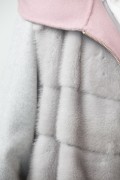 Cashemere Coat with Grey Mink Vest