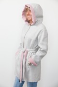 Cashemere Coat with Grey Mink Vest