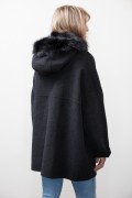 Wool Coat and Fox Fur