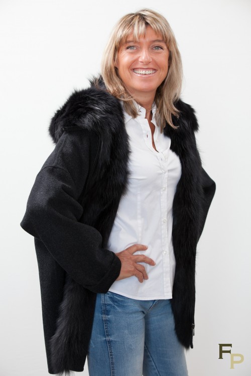 Manteau en Laine et Fourrure de Renard