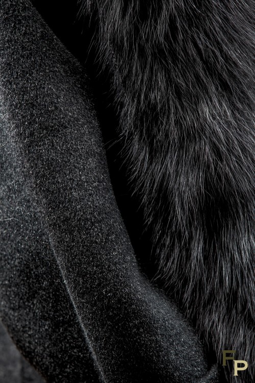 Wool Coat and Fox Fur