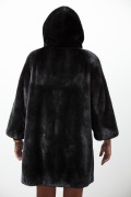 Long swinger mink coat