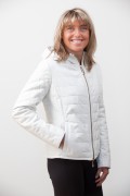 Blouson de Cuir et Gilet de Vison Blanc