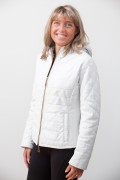 White Leather Jacket with Mink Vest