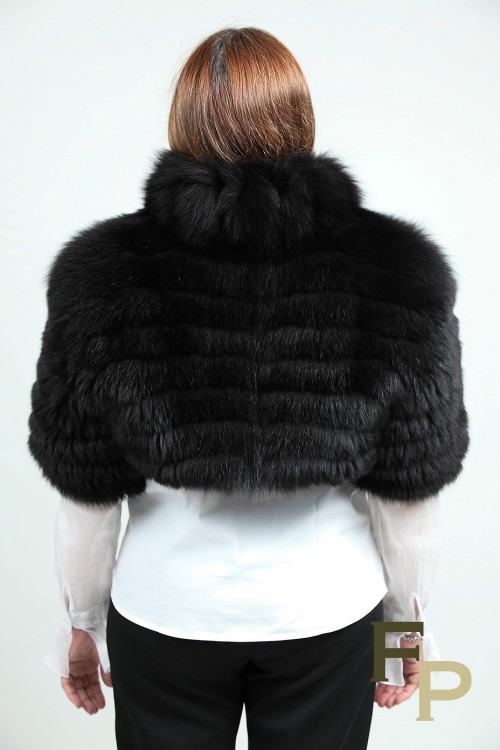 Boléro in Bordeaux Fox and Leather