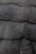 Smoked grey mink jacket