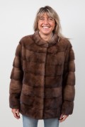 Brown mink jacket