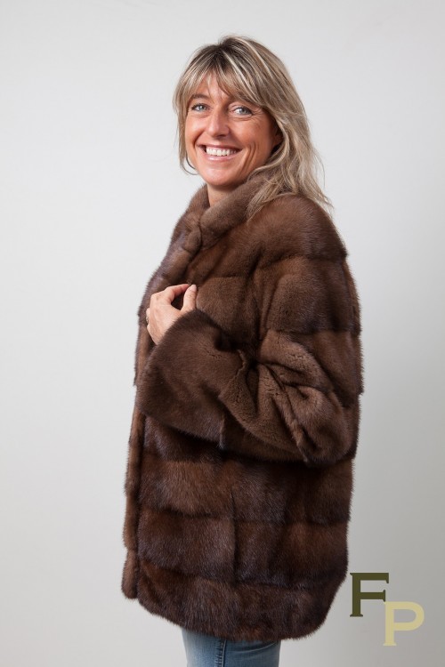 Brown mink jacket