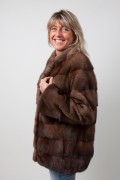 Brown mink jacket