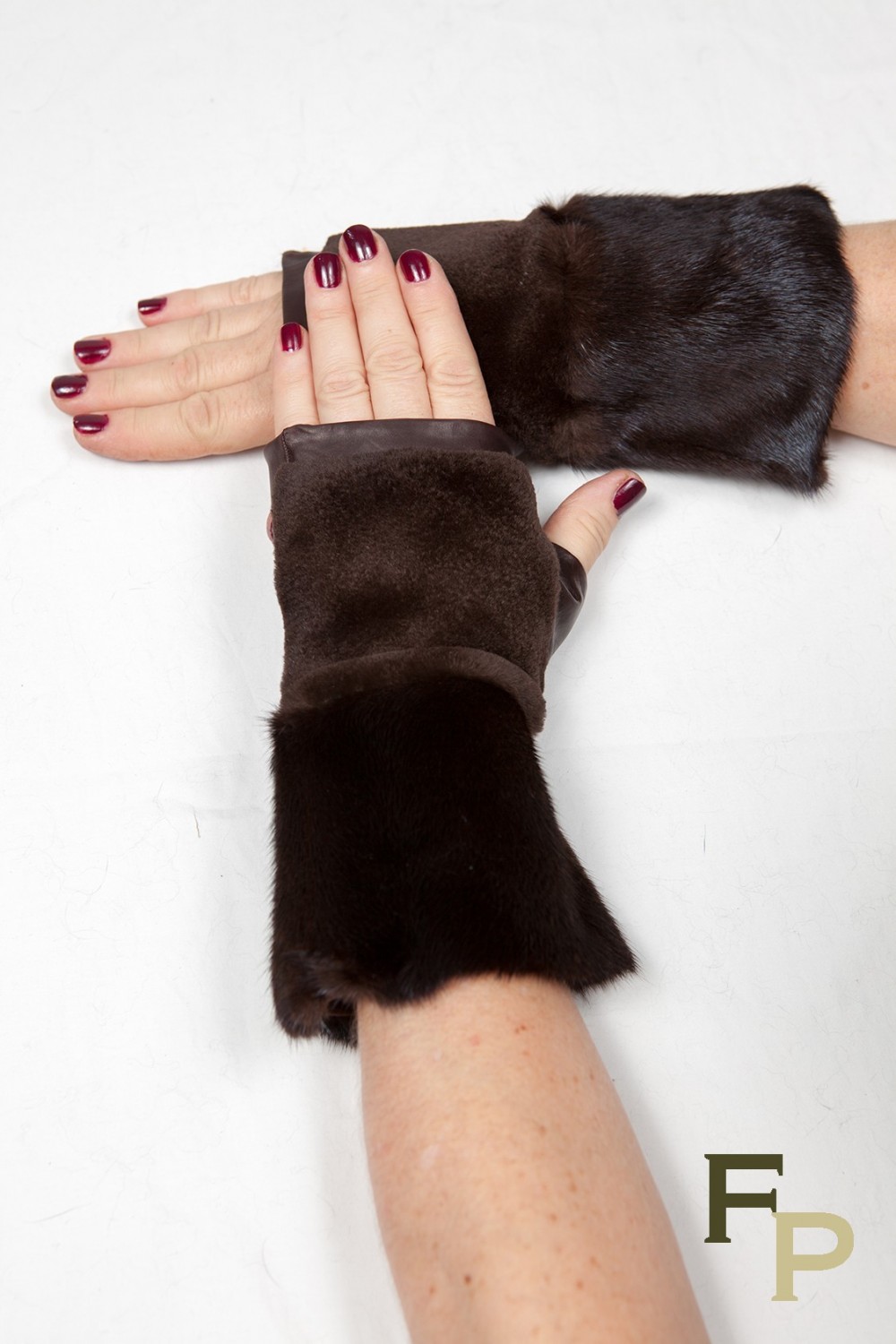 Fur gloves discount