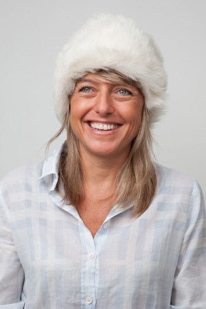 Toque Vintage En Fourrure D'agneau Pour Femme - Taille 54/56 - Années 1960 - Gris - Très Bon état