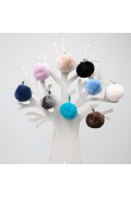 Porte-Clefs Boules en Rex Rabbit