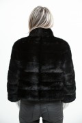 Black Mink Jacket with 7/8eme Sleeves