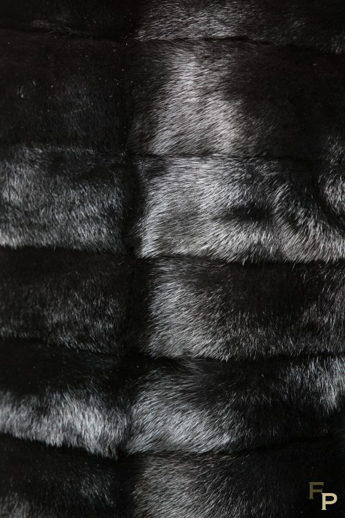 Black Mink Jacket with 7/8eme Sleeves