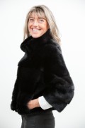 Black Mink Jacket with 7/8eme Sleeves