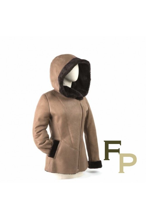 browm merinos jacket for woman