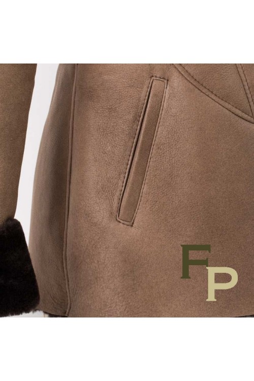 browm merinos jacket for woman