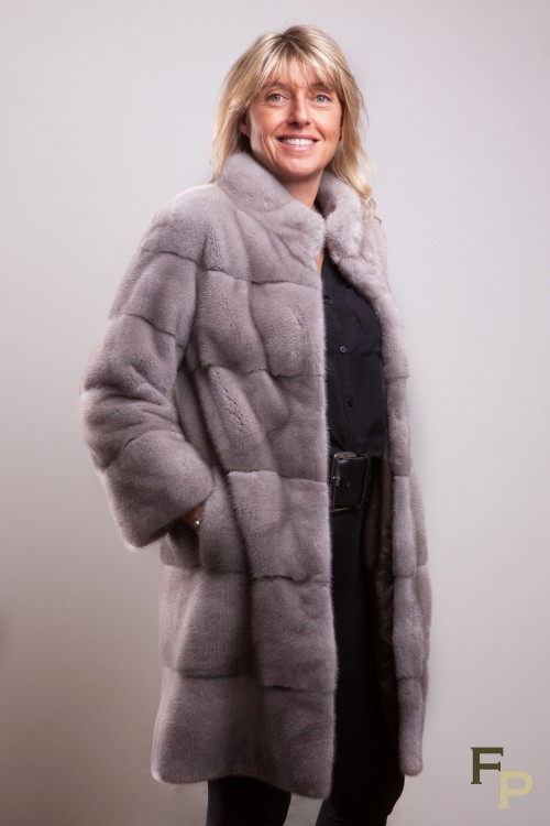Manteau de Vison Silver Blue sign&eacute; Casiani