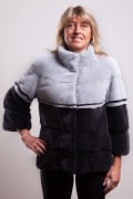 Black Pearl and Grey Sapphire Mink Jacket