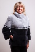 Black Pearl and Grey Sapphire Mink Jacket